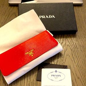 Prada Large Saffiano Leather Wallet